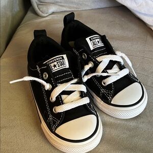 Converse Toddler Black and White Sneakers